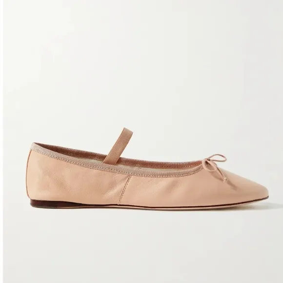 NEW LOEFFLER RANDALL Leonie Lambskin Bow Ballerina Flats in Box size 11 $250