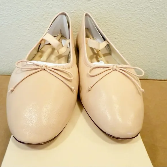 NEW LOEFFLER RANDALL Leonie Lambskin Bow Ballerina Flats in Box size 11 $250