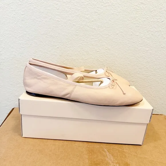 NEW LOEFFLER RANDALL Leonie Lambskin Bow Ballerina Flats in Box size 11 $250