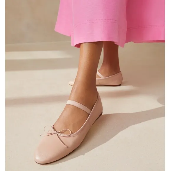 NEW LOEFFLER RANDALL Leonie Lambskin Bow Ballerina Flats in Box size 11 $250