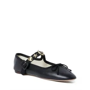 NEW LOEFFLER RANDALL women chiara mary jane flats in black