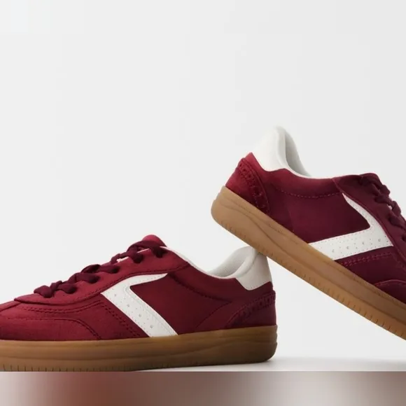 NEW Madden Girl GIIA low top Sneakers Burgundy color sz 8.5