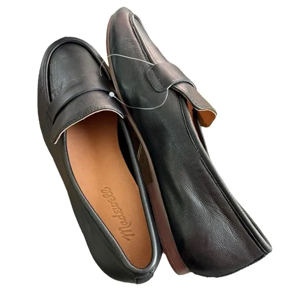 New! Madewell The Lacey Leather Black Loafer