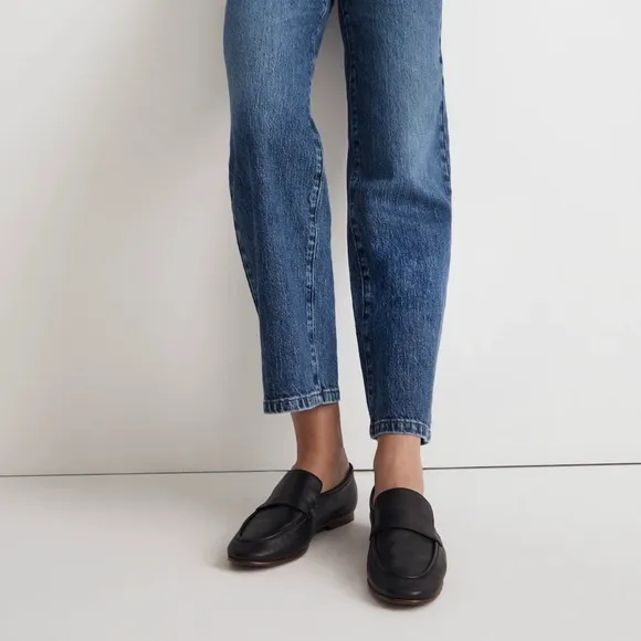 New! Madewell The Lacey Leather Black Loafer