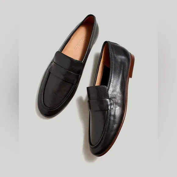 New! Madewell The Lacey Leather Black Loafer