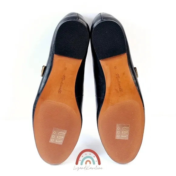 New! Madewell The Remy Mary Jane Black Leather Ballet Flat