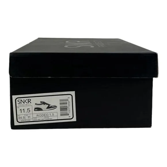 New Men SNKR Project Fashion Sneakers  Rodeo 1.5 Black Grey Camo Shoes US 11.5