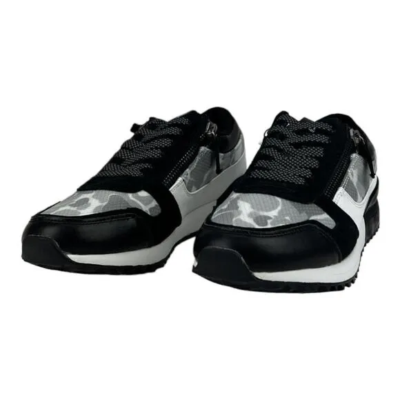 New Men SNKR Project Fashion Sneakers  Rodeo 1.5 Black Grey Camo Shoes US 11.5
