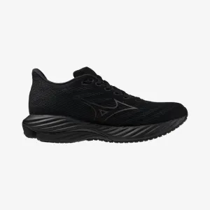 NEW MIZUNO men's wave rider 28 sneakers in black/quiet shade
