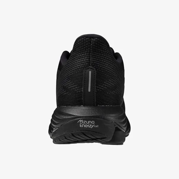 NEW MIZUNO men's wave rider 28 sneakers in black/quiet shade
