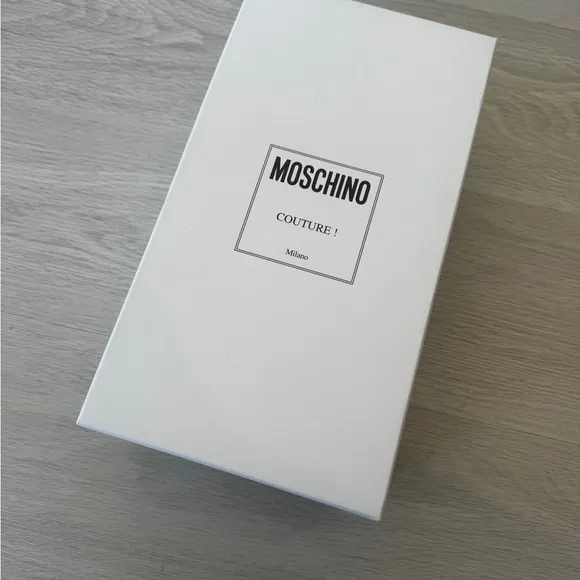 New Moschino Logo Sandals White