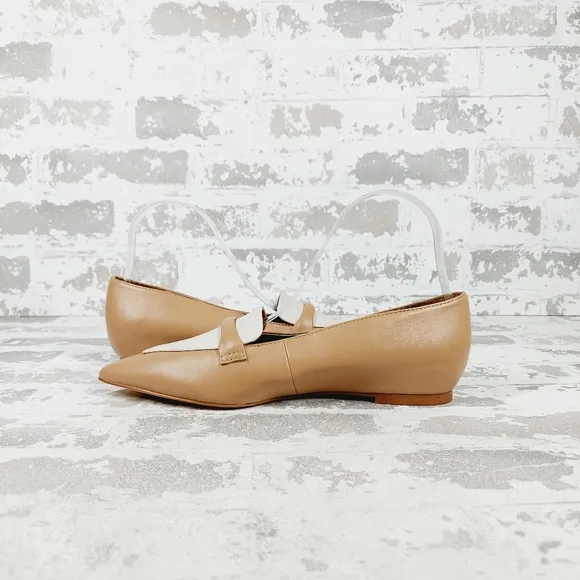 NEW Nordstrom RACK Meade Cream Tan White Flat Loafers O118