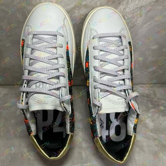 NEW - P448 John Malhia Low Top Multicolor SneakersWomen's Size EU 38/ US 7.5-8