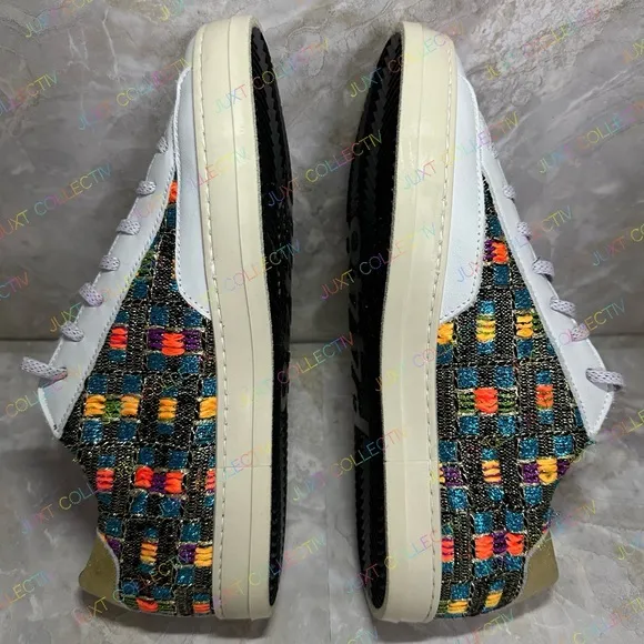 NEW - P448 John Malhia Low Top Multicolor SneakersWomen's Size EU 38/ US 7.5-8