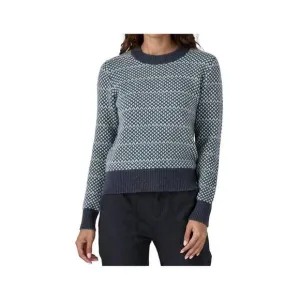 NEW PATAGONIA recycled wool-blend crewneck sweater in thermal blue