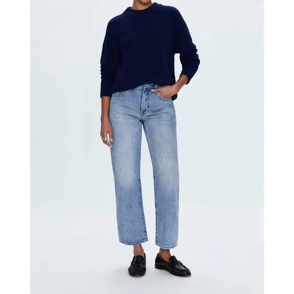 NEW PISTOLA eve mockneck sweater in navy
