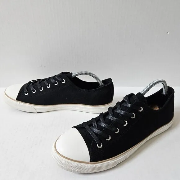 New Republic Shoes Mens 12 Night Cap Black Canvas Sneakers NWOT