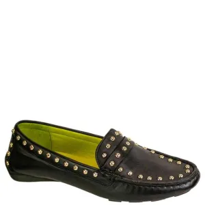 NEW ROBERT ZUR women's studded loafer in black