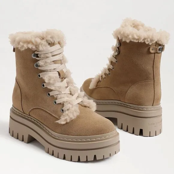 NEW Sam Edelman Women's Kyler 2 Lace Up Cold Weather Combat Boots Size 7.5