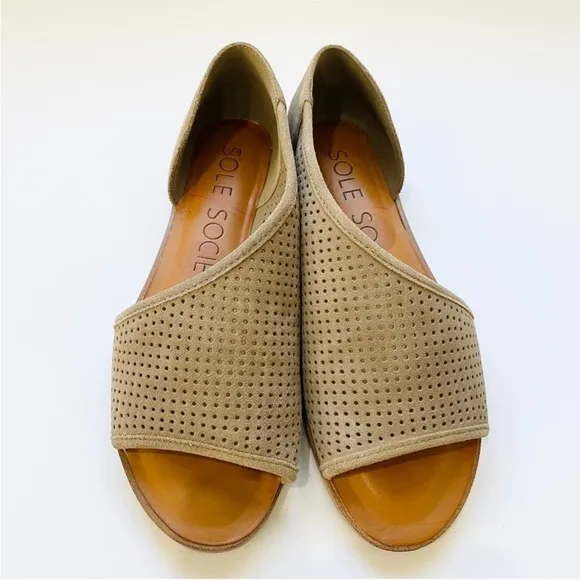 NEW Sole Society (slate gray) cut out sandals PRICE FIRM