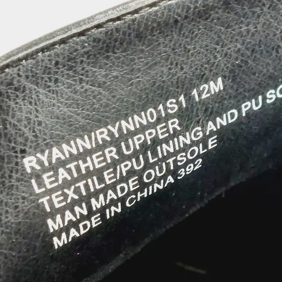 New Steve Madden Ryann Black Leather Square Toe Slip On Loafers i523