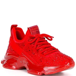 New Steve Madden Vibrant Rich Fashion Bling Diamond Sneakers