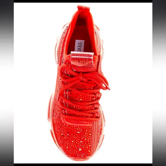 New Steve Madden Vibrant Rich Fashion Bling Diamond Sneakers