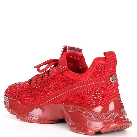 New Steve Madden Vibrant Rich Fashion Bling Diamond Sneakers