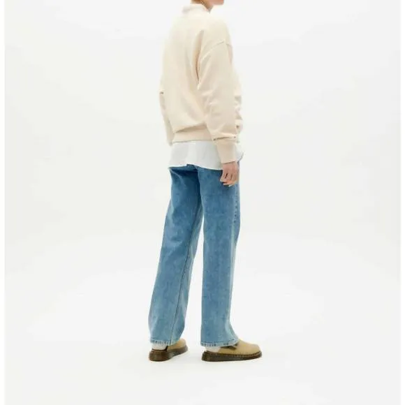 NEW THINKING MU metamorphosis crewneck sweatshirt in ivory