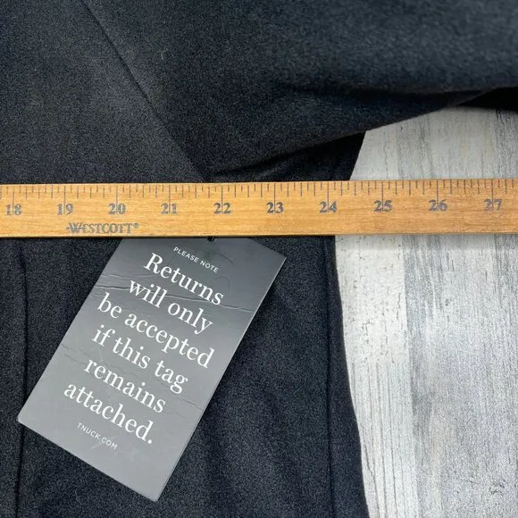 NEW! Tuckernuck Blair Bow Coat Dress In Black‎ Womens Plus Size 2XL w Pockets