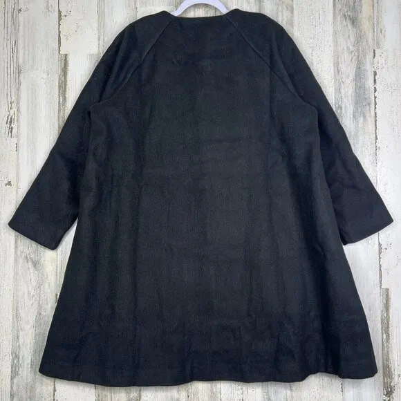 NEW! Tuckernuck Blair Bow Coat Dress In Black‎ Womens Plus Size 2XL w Pockets