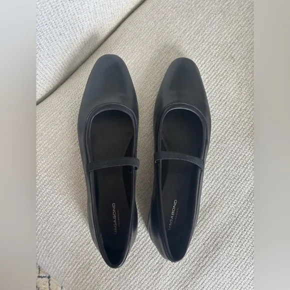 new Vagabond Sibel mary jane flats in black leather strap