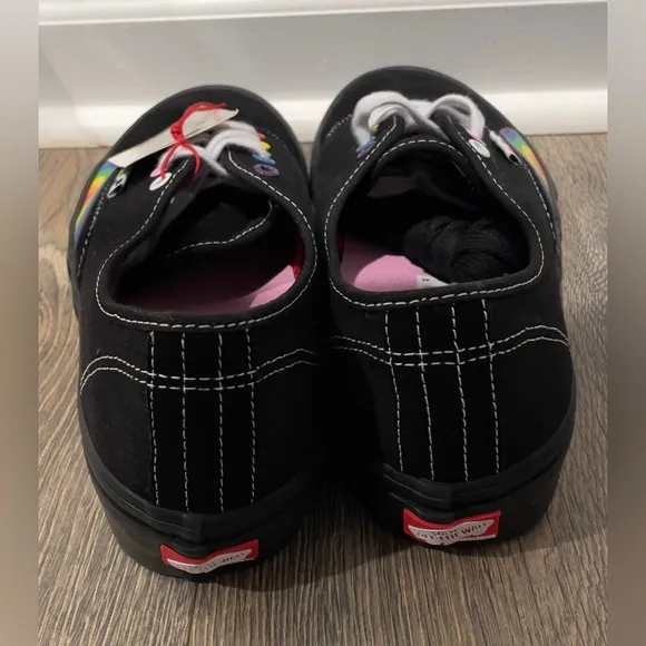 NEW Vans Authentic Pride Black/Rainbow Suede Canvas, M10/W11.5, LGBTQIA 