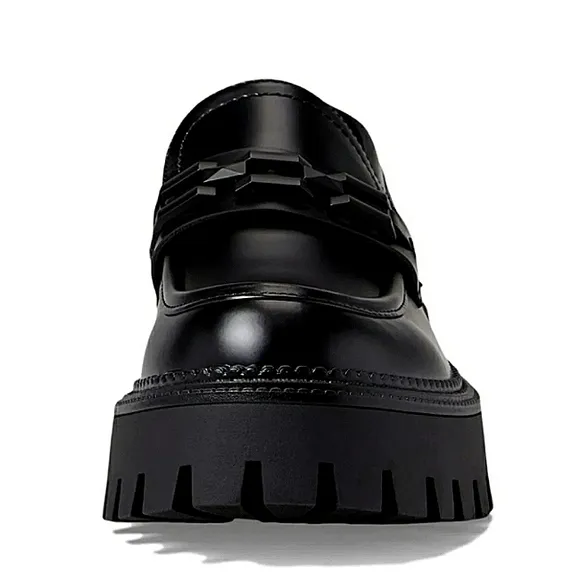 New w/o Box Steve Madden Aerin Women's Lug Sole Leather Loafers Size 9