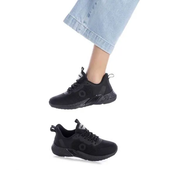 NEW XTI women's performance comfort sneakers in black