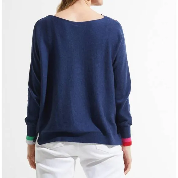 NEW ZAKET &amp; PLOVER hearts and stars sweater in denim