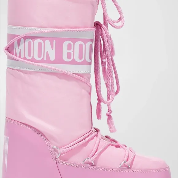 NEW….Moon Boot Pink Winter Boots Insulated Weather-Resistant 9/10.5
