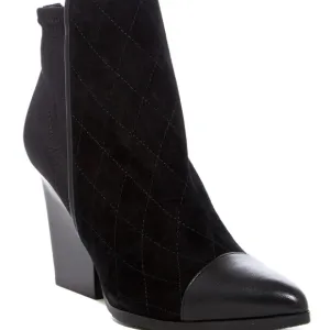 NIB DONALD PLINER BLACK VALDEZ BOOTIE BLACK 10