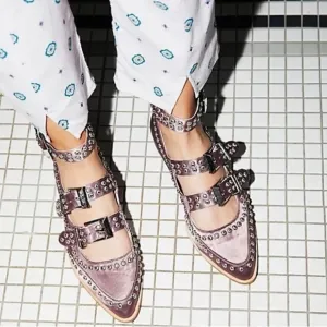 NIB Free People x Jeffrey Campbell Studded Buckle Strap