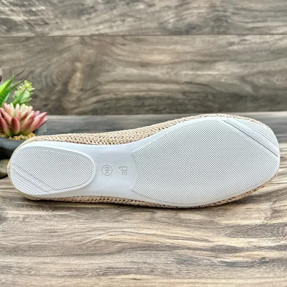NIB Gentle Souls by Kenneth Cole 8M Eugene Travel Ballet Flats Packable Woven