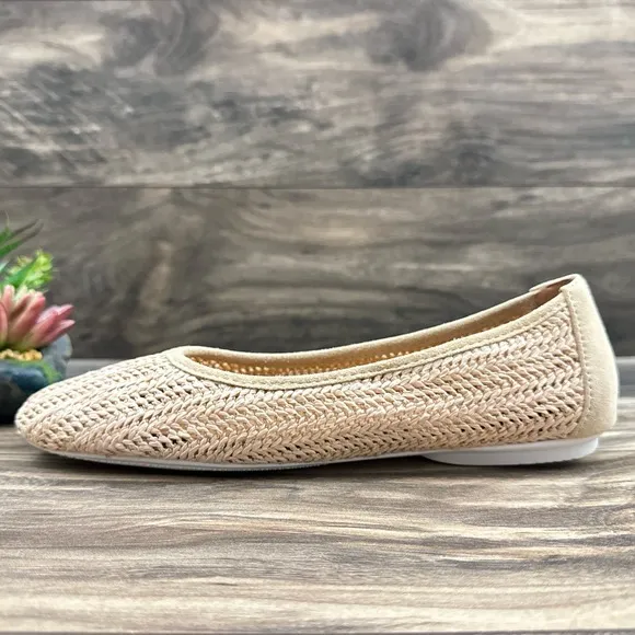 NIB Gentle Souls by Kenneth Cole 8M Eugene Travel Ballet Flats Packable Woven