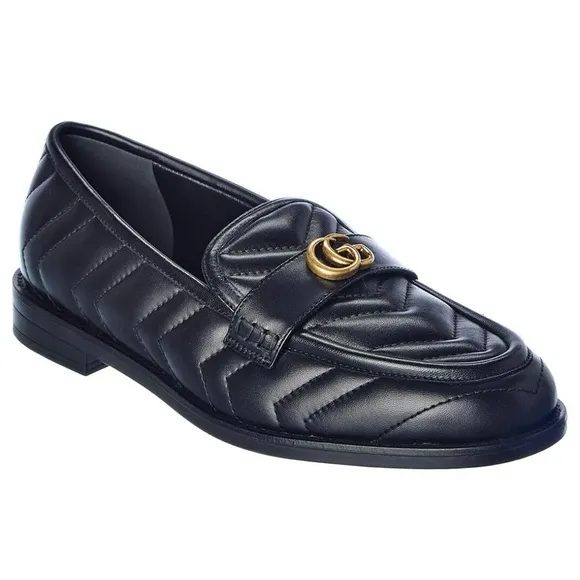 NIB Gucci Black Leather Loafers