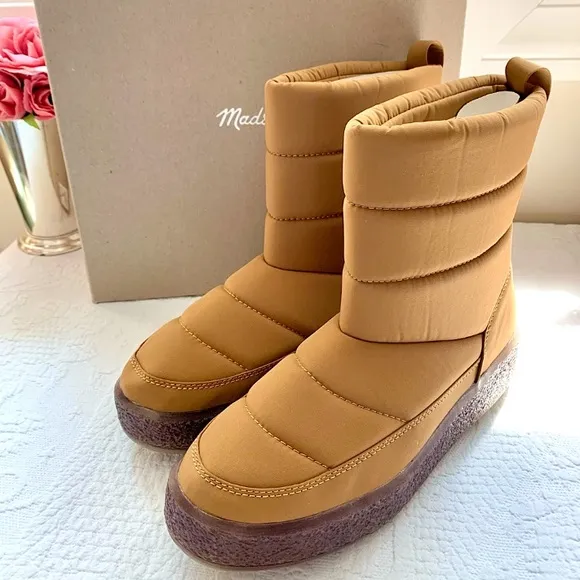 NIB Madewell Toasty Puffer Boot