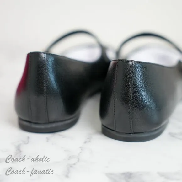 NIB Tory Burch Selby Mary Jane Ballet Leather Flats in Black