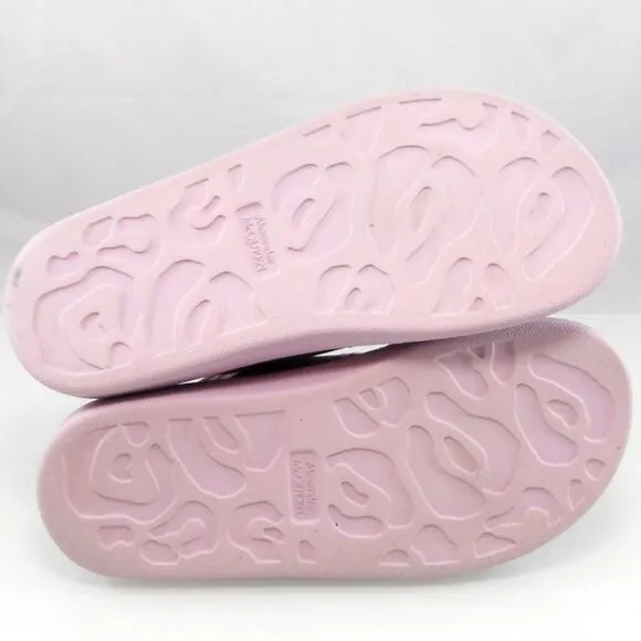 NIB$350 Alexander McQueen Rubber Double-Strap Logo Slides Chunky Sole 36.5 6.5-7