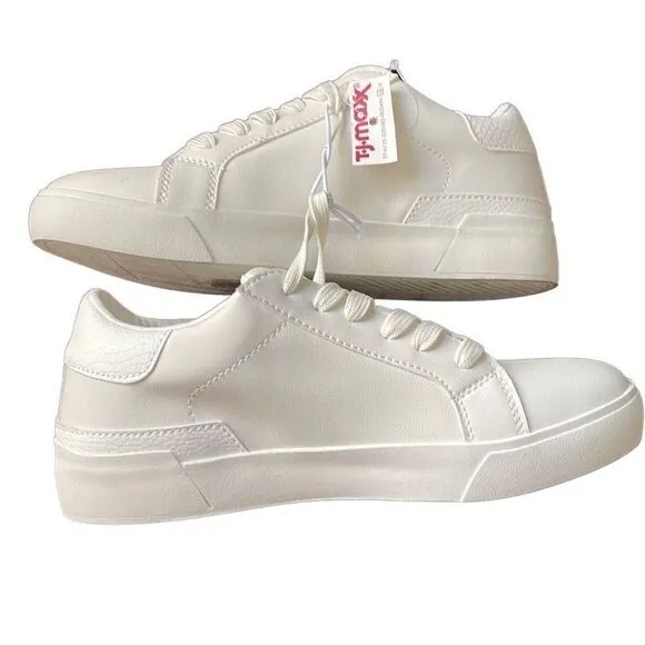 Nicole Miller White Leather Sneakers Size 8.5 NWT