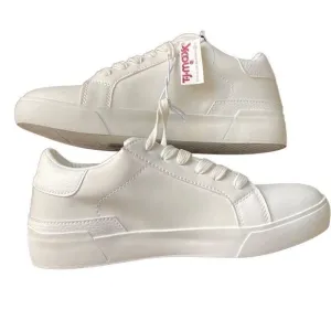 Nicole Miller White Leather Sneakers Size 8.5 NWT