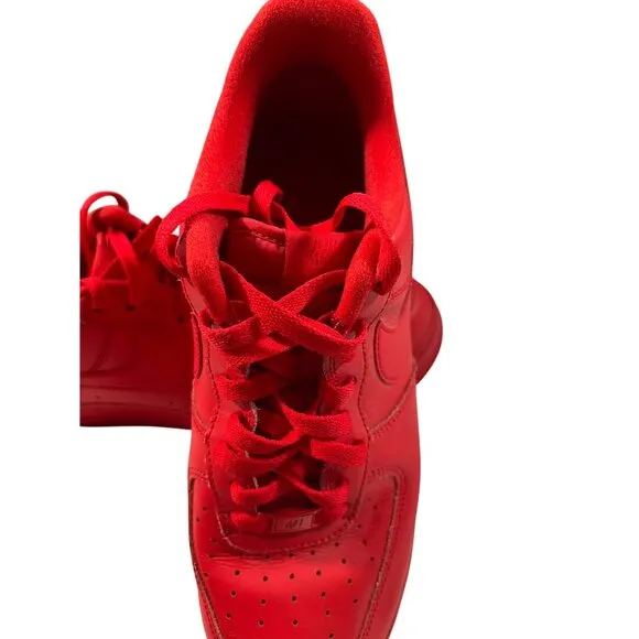 Nike Air Force 1 `07 LV8 Mens University Triple Red Size 9.5 Sneakers CW6999-600