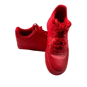 Nike Air Force 1 `07 LV8 Mens University Triple Red Size 9.5 Sneakers CW6999-600
