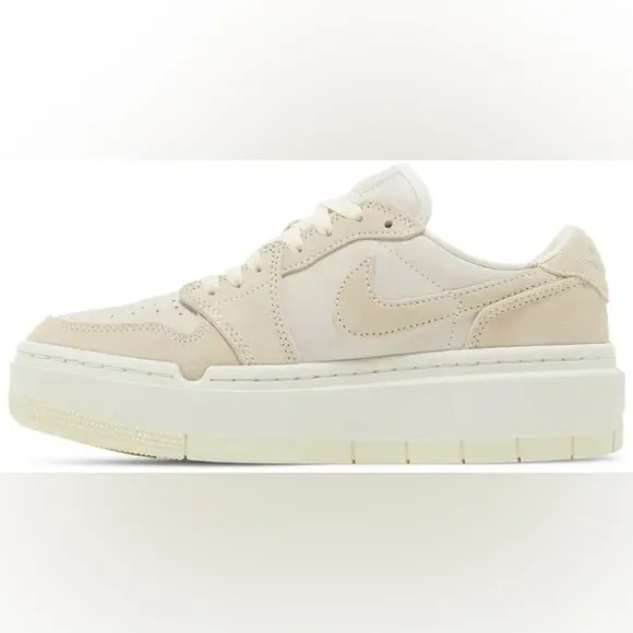 Nike Air Jordan Retro 1 Elevate Low Women Platform Sneaker Coconut Milk